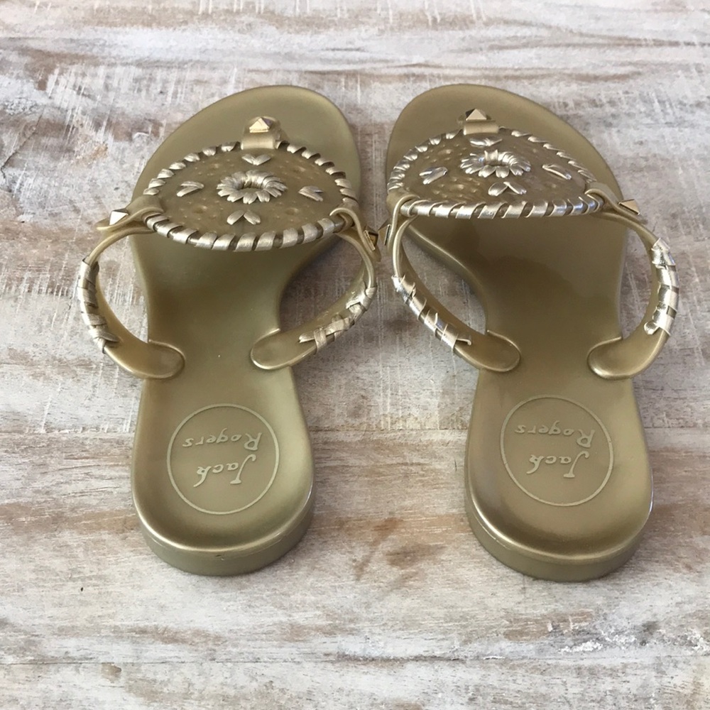 ☀️Jack Rogers Georgica Jelly Sandal {Gold} 5 - Picture 4 of 6